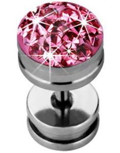 Glitter Stone in Pink - Fake Piercing