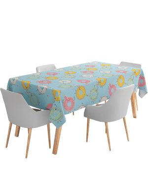 Bordduk med Donut/Smultring Motiv 120x180 cm