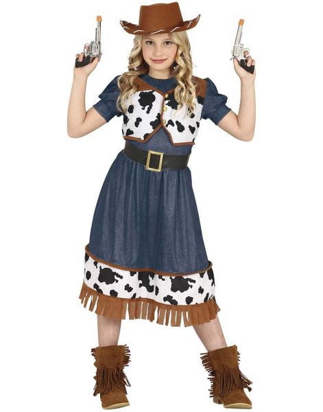 Denim Cowgirl Kostume til Børn