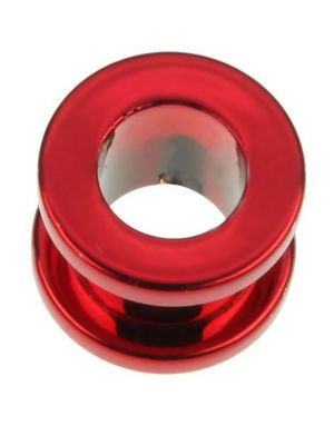 Metallic Rød Piercing Tunnel
