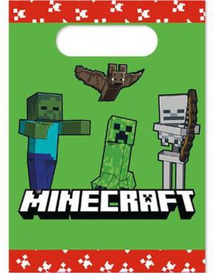 4 stk Godteposer - Minecraft Fest