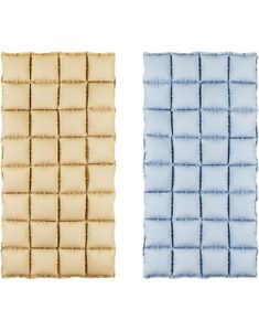 Tosidig Blå/Beige Waffle Folie Ballong for Backdrop/Bakgrunn 55x110 cm