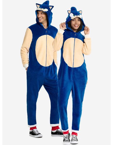 Sonic the Hedgehog Onesie/Kigurumi Unisex Kostyme