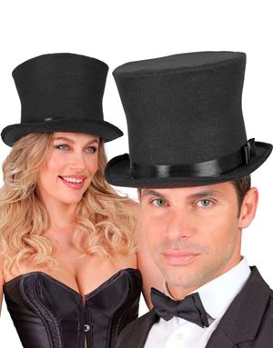 Flosshat Med Silkebånd - Sort