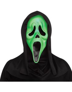 Lisensiert Skrik Maske - Fluorescerende Grønn
