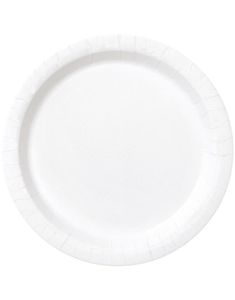20 stk Hvide Små Paptallerkener17 cm