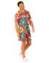 Tropisk Rosa Hawaii Skjorte og Shorts