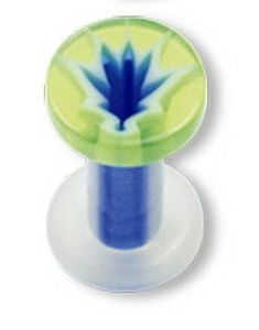 Blue Weed Akryl - Piercing Plug