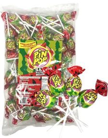 59 stk Pin Pop Kjærlighet på Pinne med Vannmelonsmak og Tyggiskjerne 1 kg