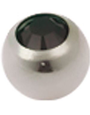 Enkelt Diamant Sort - 3 mm Titankugle til 1,2 mm stang