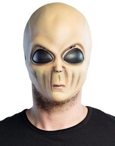 Alien Latexmaske med Store Øjne
