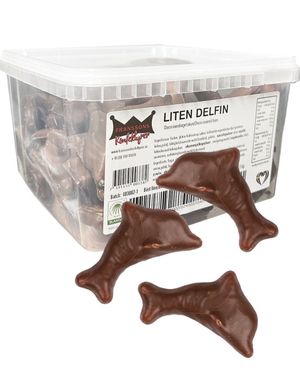 1,2 kg Franssons Konfektyrer Liten Delfin - Skumdelfiner med Sjokoladetrekk