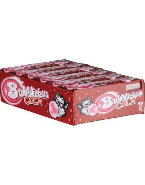 18 stk Bubblicious Cola Tyggegummi 38g - Hel Eske
