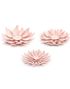 3 stk Pudderrosa DIY Blomster 7 cm