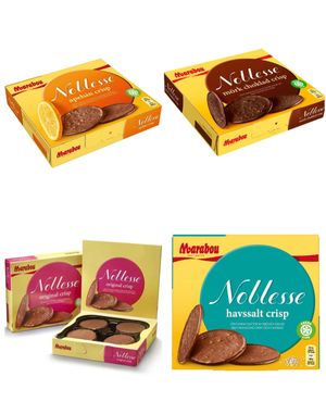 Taste Them All - Marabou Noblesse Tynde Runde Chokoladeplader - Fire Smage - Pakketilbud