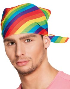 Stribede Regnbue Bandana