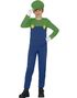 Luigi Inspirert Barnekostyme - 7-9 ÅR