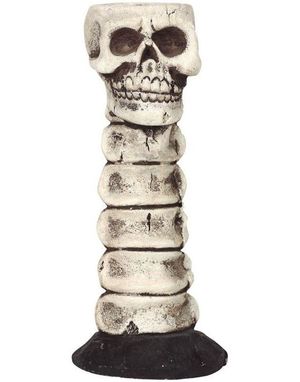 Skjelett Lysestake i Resin - 17 cm