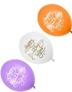 50 stk Happy Birthday To You Balloner i Forskellige Farver 30 cm