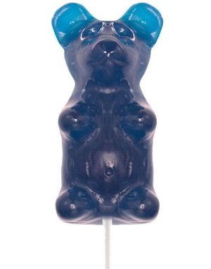 Stor Gummy Bjørn på Pind - 227 g - Blue Raspberry