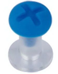 Bolt - Blå Piercing Plug