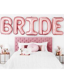 Bride - Roseullfarget Folieballonger 280x86 cm