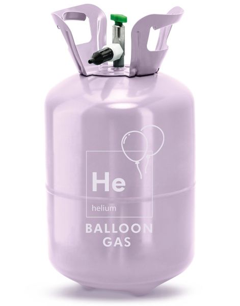 Lavendelfarget Heliumtank til 30 stk 23 cm Ballonger