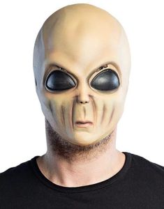 Alien Latexmaske med Store Øjne