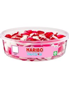 150 stk Haribo Heart Throbs - Æske med gummihjerter 480 gram