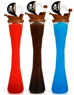3 stk 400 ml Slushsbæger Piratskib