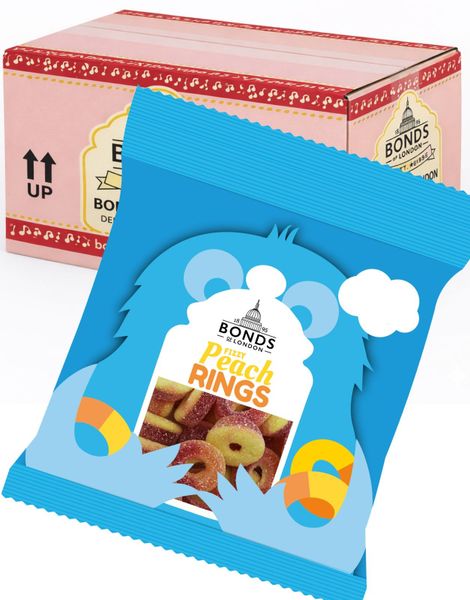 20 stk Fizzy Peach Rings - Bonds of London Hel Eske (UK)