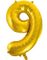 JUMBO Gullfarget Tallballonger 0-9 - 86 cm