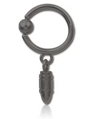 Hængende Patron Sort PVD - 1.6 x 12 mm BCR Piercing