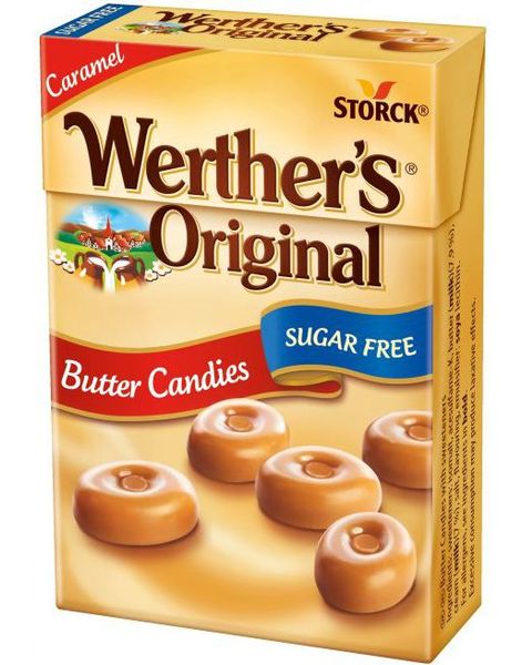 Werthers Original Sukkerfrie Karamell Sukkertøy 42 gram