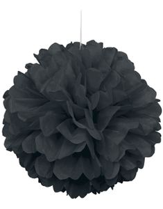 1 stk Sort Puf Pom Pom 40 cm
