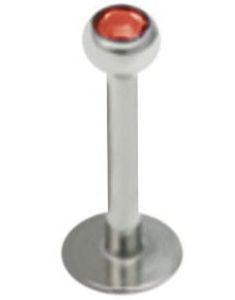 Shiny Stone - 1.2 x 8 mm - Rød Labret