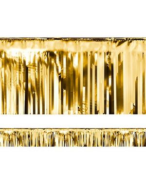 Guldfarvet Metallisk Dekorkant/Bordskørt 18x400 cm