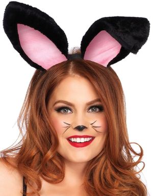 Sort og Rosa Plush Kaninører