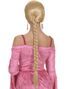 Rapunzel - Blond Paryk med Lang Fletning