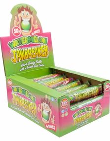 1816214400_624 stk 6-pk Zed Jawbreaker med Vandmelonsmag og Tyggegummikerne - Hel Kasse 1,18 kg