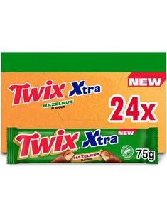 24 stk Twix Hasselnøtt King-Size Xtra - Hel Eske 1,8 kg