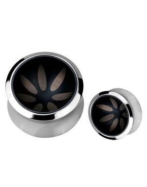 Indhulet Sort Piercing Plug