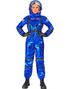 Klassisk Blått Astronaut Damekostyme - Medium