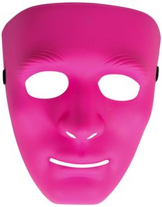 Rosa Karnevalsmaske / Helmaske