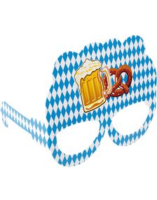 10 stk. Papbriller med Oktoberfestmotiv - Beer Party