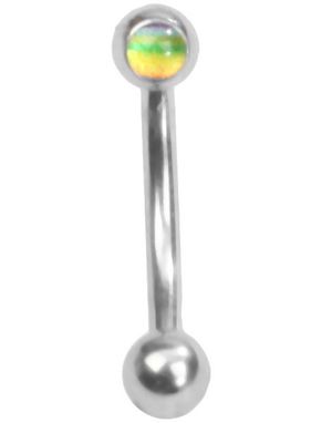 Regnbue - 1.2 x 8 mm Øjenbrynspiercing