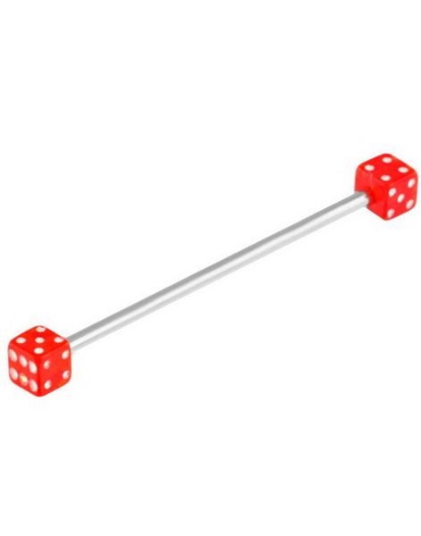 Lucky Red Dice Industrial Barbel - 1.6 x 34 mm