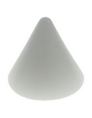 Hvid Spike - 3 mm Akrylkugle til 1,2 mm stang