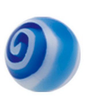 Hypnotize Me Blå - 3 mm Akrylkugle til 1,2 mm stang