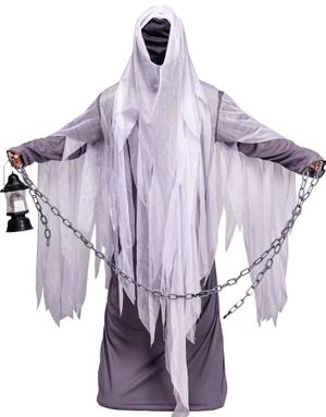 Ansiktsløst Spøkelse Kostyme til Voksen - Onesize